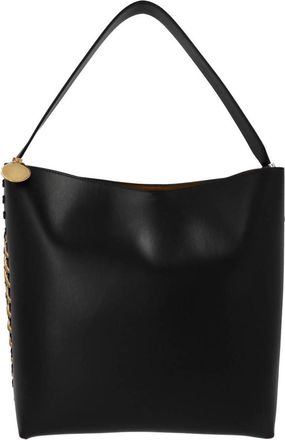 Stella McCartney Black Frayme shopping bag