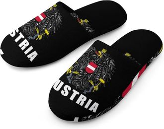 Generic Austria Austrian National Emblem Mens House Slippers Slip Indoor Slipper On Shoes Warm Outdoor