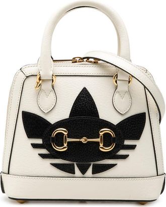 Gucci Pre-owned Gucci Adidas Mini Leather Horsebit 1955 Top Handle Bag Ladies 81I26AYN4GTDQH6L