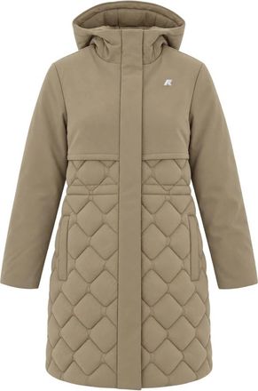 K-Way Siphelle Hybrid Warm Shell Jas - Dames - Winterjassen - Beige - M - Leer - Jassen