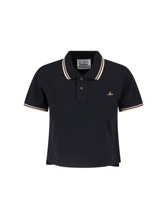Vivienne Westwood Cropped Polo Shirt with Classic Collar