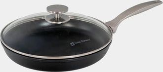 Swiss Diamond CHD Nonstick Fry Pan, 10.25-Inch with Lid in Black at Nordstrom