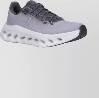 On casual sneakers with mesh upper and rubber outsole