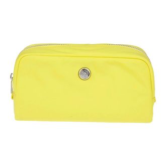 Tory Burch Tassen, Dames, Geel, ONE Size, Leer, Medium Twist Cosmetic Case