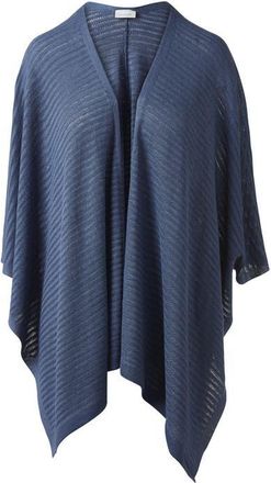 Kinross Cashmere Openwork Ruana in Indigo at Nordstrom