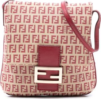 Fendi Pre-owned Cross Body Bags, female, Brown, Size: ONE SIZE Pre-owned Printed Crossbody Bag