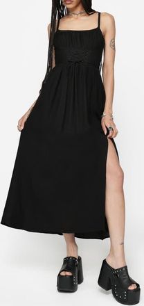 Disturbia Cirissa Ruched Midaxi Dress in Black at Nordstrom, Size 12