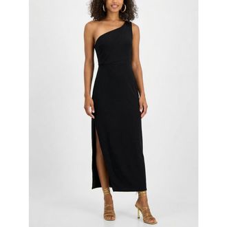 Rachel Roy Veanne One Shoulder Maxi Dress in Black at Nordstrom, Size Xx-Large