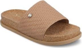 Journee Collection Sheena Slide Sandal in Brown at Nordstrom Rack, Size 10