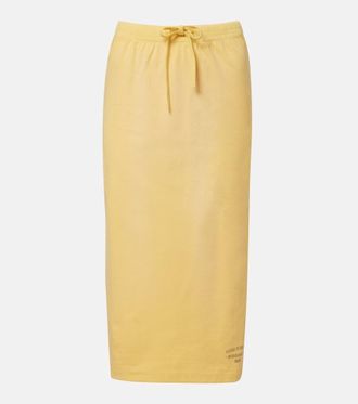 Acne Studios Faded cotton-blend midi skirt