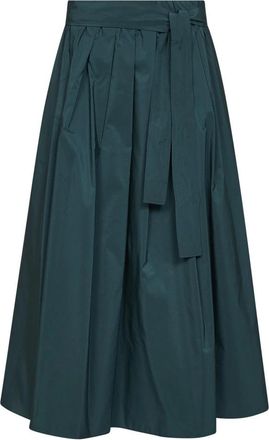 Max Mara Wkdalpaca Rok - Dames - Maxi Rokken - Groen - 2XS - Katoen - Rokken