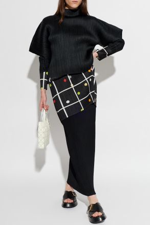 Pleats Please Issey Miyake Pleated Top, Womens, Black