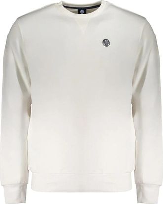 North Sails Sweatshirt met lange mouwen - Heren - Sweatshirts - Wit - L - Katoen - Hoodies & sweatvesten