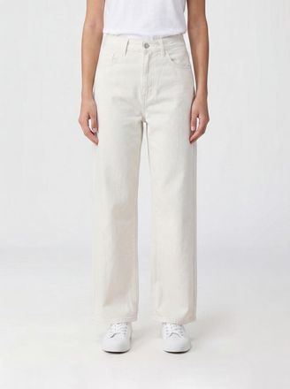 Carhartt Work in Progress Jeans Jane a vita alta e gamba larga in denim di cotone bianco