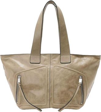 AllSaints Jean Rey Leather Tote in Pebble Grey at Nordstrom