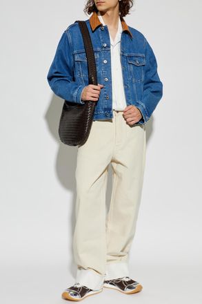 Bottega Veneta Denim Jacket, Mens, Blue