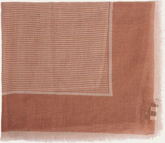 Saint Laurent Cassandre Cashmere & Silk Etamine Scarf