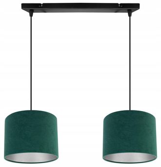 OEM L&aacute;mpara Colgante, L&aacute;mpara De Techo, Cromada, Pantalla De Terciopelo