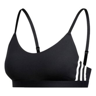 adidas (WMNS) adidas All Me 3-Stripes Training Bra Asia Sizing Black FJ7281