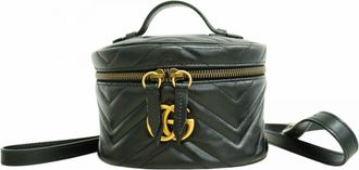 Gucci Black Leather Backpack (Pre-Owned)