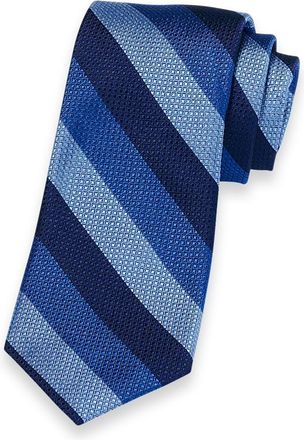 Paul Fredrick Stripe Woven Silk Tie