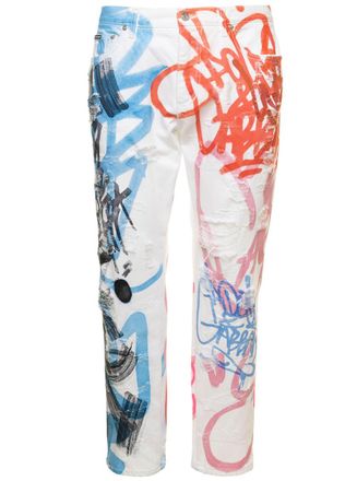 Dolce & Gabbana White Mid Rise Jeans