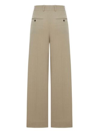 Toteme Tailored Wool-Blend Trousers - Gray