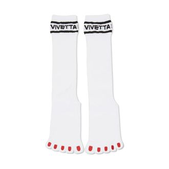 Vivetta Socks - Dames - Sokken - Wit - ONE Size - Katoen - Ondergoed