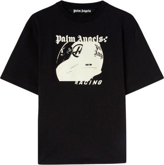 Palm Angels Helmet cotton T-shirt - men - Cotton - 3XL - Black