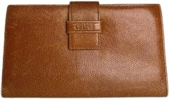 Celine Pre-owned Vintage Portemonnee - Dames - Vintage Accessoires - Bruin - ONE Size - Leer - Vintage