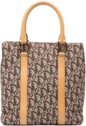 Dior Pre-owned Canvas Tote - Dames - Vintage Shopper - Bruin - ONE Size - Vintage