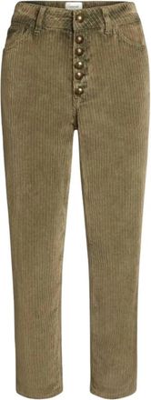 Dondup Juwelenknoop Koons Broek - Dames - Vrijetijds broeken - Groen - W25 - Broeken