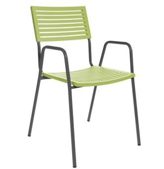 Schubiger M&ouml;bel Gartenstuhl Bodensee Lamello mit Armlehne