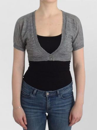 Ermanno Scervino v-neck short-sleeve bolero cardigan