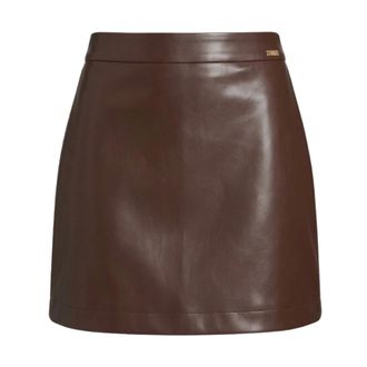 Guess Paola Rok - Dames - Rokken - Bruin - Maat: S Leer