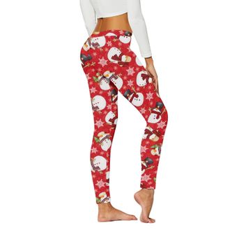 Generic Christmas Leggings for Women Gym Leggings Womens Yoga Legging Winter High Waisted Leggings for Women Ladies Sports Seamless Leggings Christmas Reindee