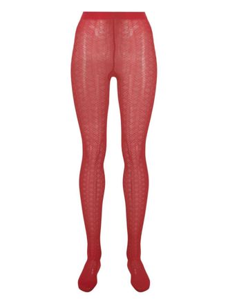 Wolford Collant semi trasparenti - Rosso