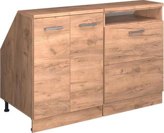 Vicco Conjunto De Armarios Para Techo Inclinado Rion, Roble Dorado, 120 Cm Lote De 2 Carcasas De Armario 60 Cm De Profundidad, Vicco