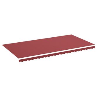 vidaXL Tela De Repuesto Para Toldo Rojo Burdeos 6x3 M Vidaxl