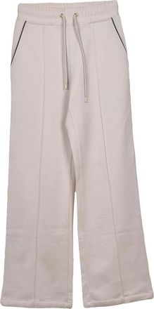 Eleventy Cotton Silk Elastane Trousers - Beige