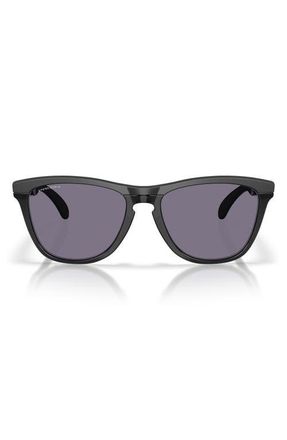 Oakley Frogskins 54mm Rectangular Sunglasses in Matte Black /Prizm Grey at Nordstrom