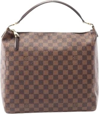 Louis Vuitton Pre-owned Shoulder Bags, female, Brown, Size: ONE SIZE Pre-owned Portefeuille PM Damier Coated Canvas Shoulder Bag