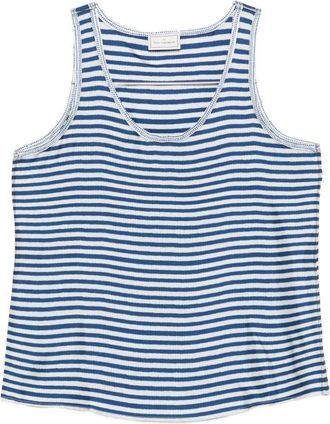 Pierre-Louis Mascia gestreepte zijden top