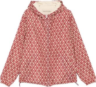 Valentino Garavani Toute La V Print Nylon Jacket - Heren - Zomerjassen - Veelkleurig - XL - Nylon - Jassen