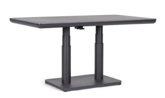 BIZZOTTO Mesa con piedra sinterizada y altura regulable 140x80 antracita