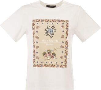 Max Mara Weekend Maxmara Wkdpantera Cotton Jersey T Shirt