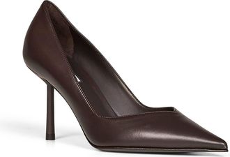 Le Silla Womens Pumps Vivienne Sacher Brown Lambskin High Heel Shoes