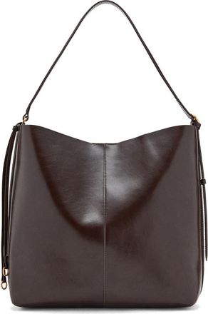 Mango Faux Leather Shoulder Bag in Chocolate at Nordstrom