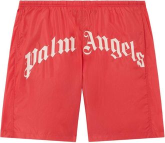 Palm Angels Badeshorts mit Palm Angels-Logo