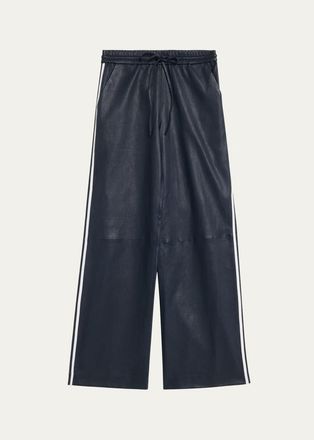 SPRWMN Baggy Athletic Leather Pants
